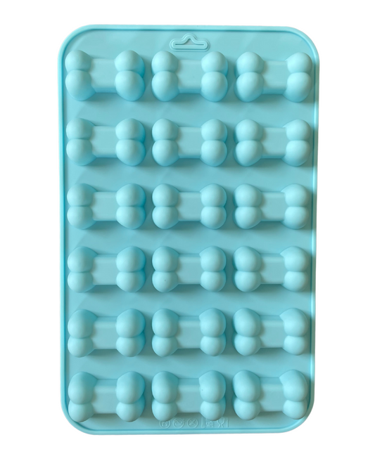 Blue Silicone Bone Mould