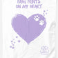 Paw Prints Tea Towel